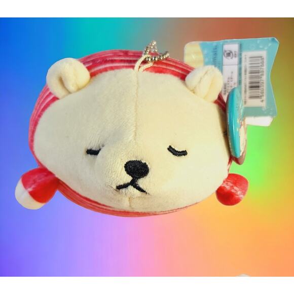 Liv Heart Nemu Nemu Animals Lucky Polar Bear Tokyo Gotochi Keychain Charm Kawaii - Picture 1 of 12